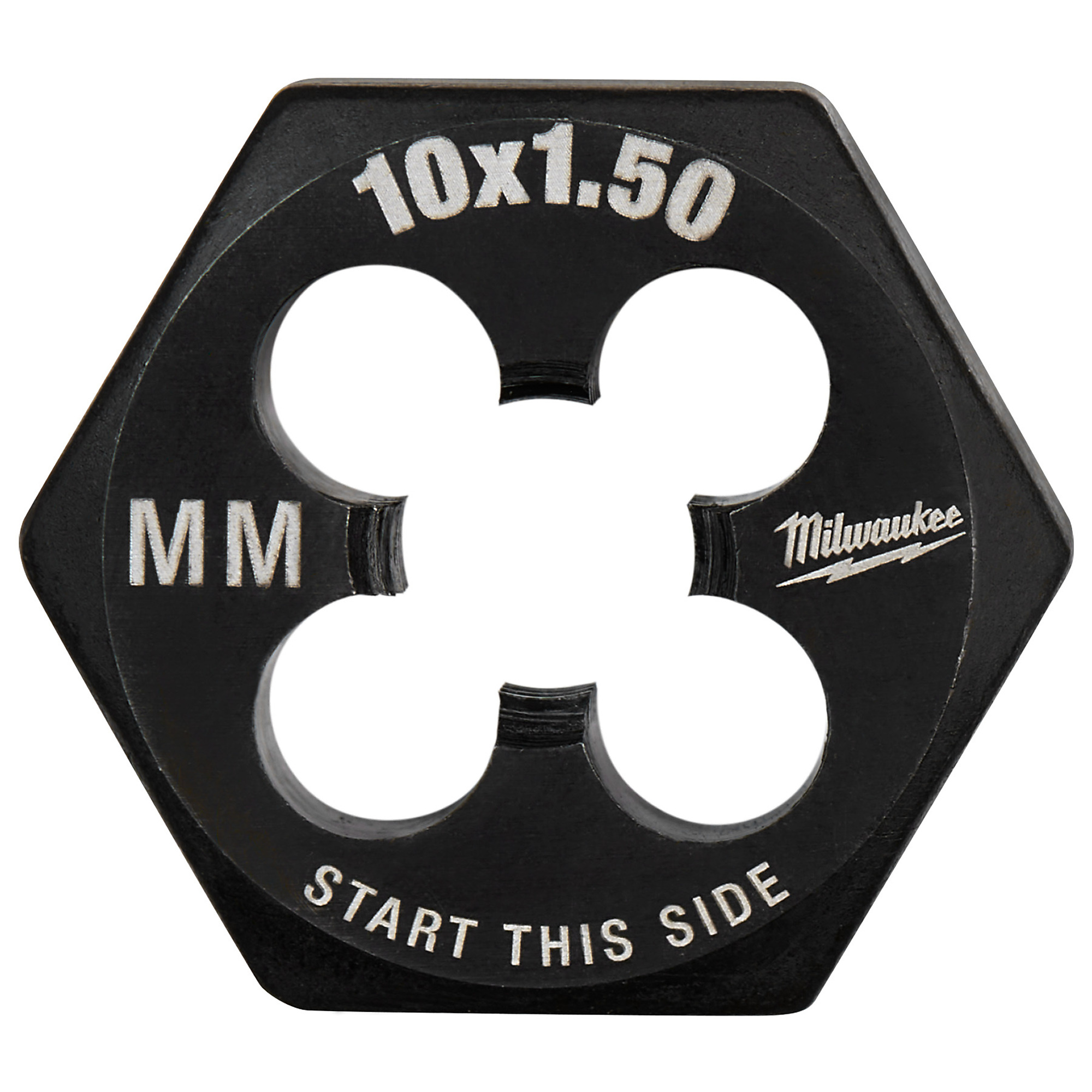 Milwaukee M10-1.50 mm 1-Inch Hex Threading Die, Model# 49-57-5352